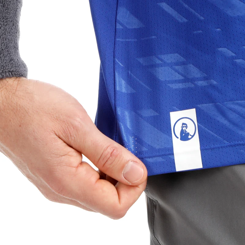 Receiver Embossed T-Shirt Herren - blau, weiß