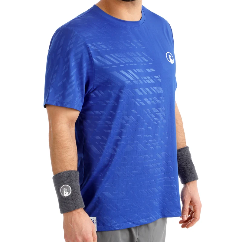 Receiver Embossed T-Shirt Herren - blau, weiß