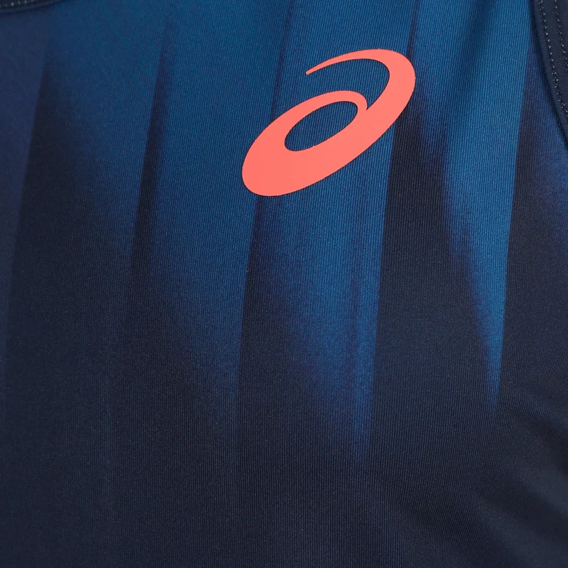 AOP Kleid Damen - dunkelblau, weiß