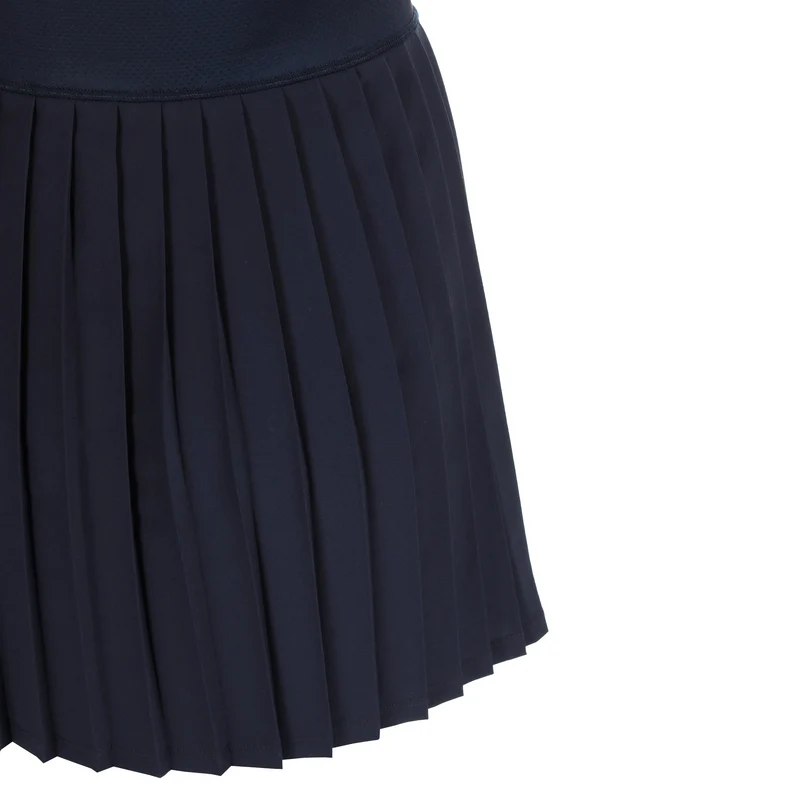 AOP Kleid Damen - dunkelblau, weiß