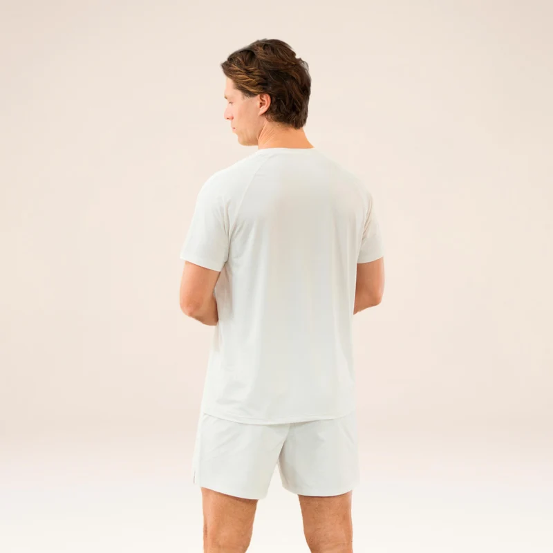 Performance Solid T-Shirt Herren - offwhite