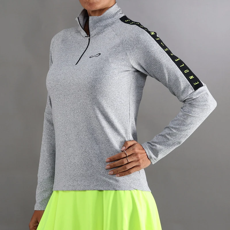 Kirsch Iconic Ii Longsleeve Damen-Grau,Schwarz
