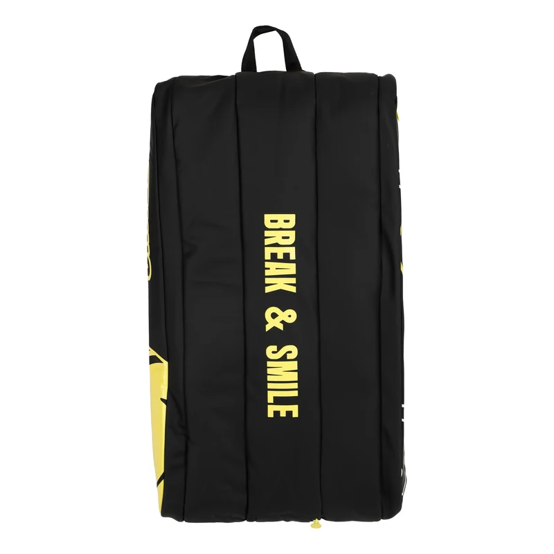 Smiley Schlägertasche 12er - schwarz