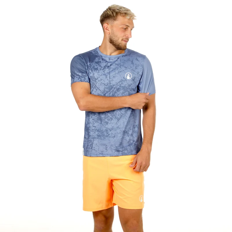 Glow Receiver Scrubbled T-Shirt Herren - blau