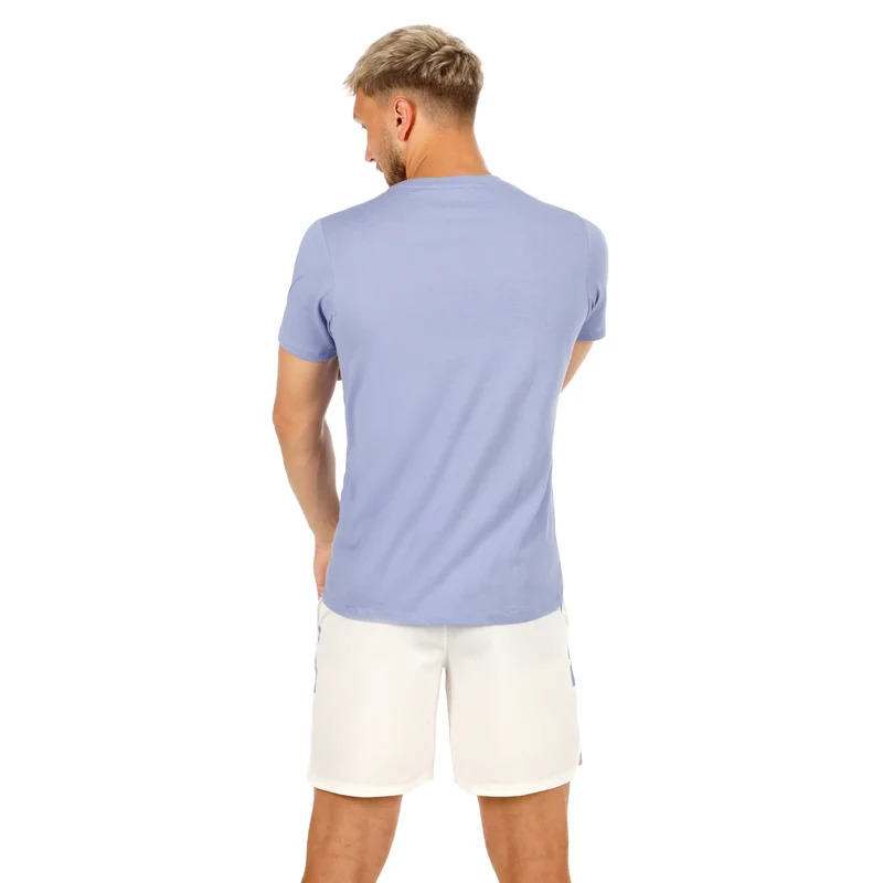 Glow Training T-Shirt Herren - blau, creme