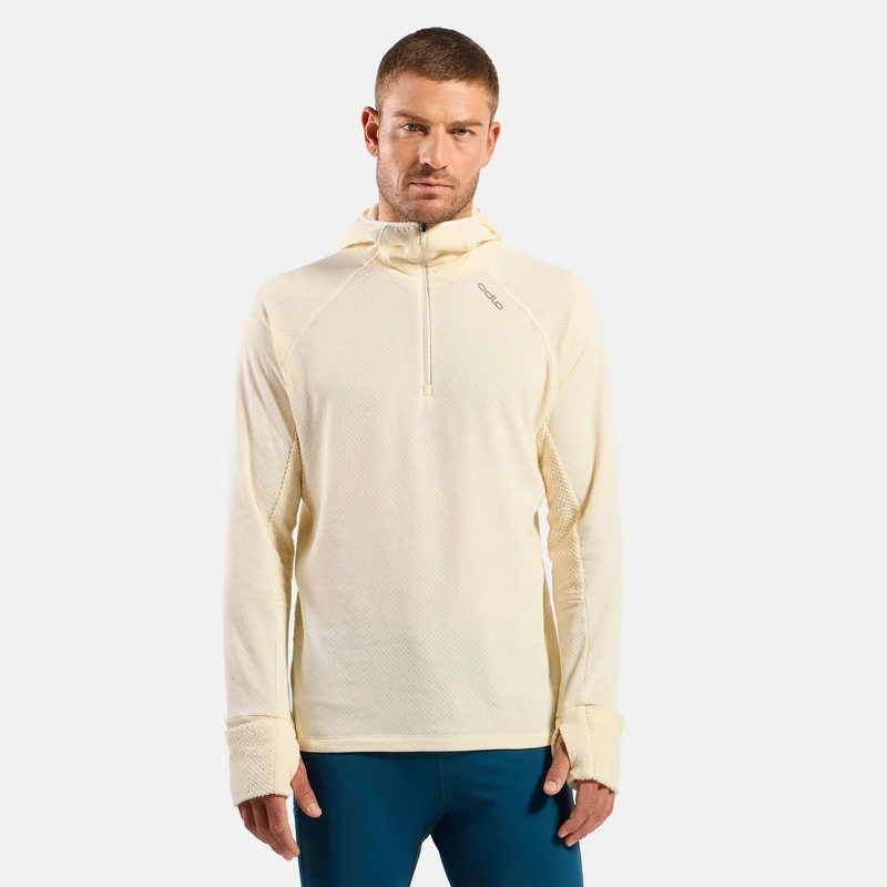 X-Alp Midlayer Laufshirt Herren - creme