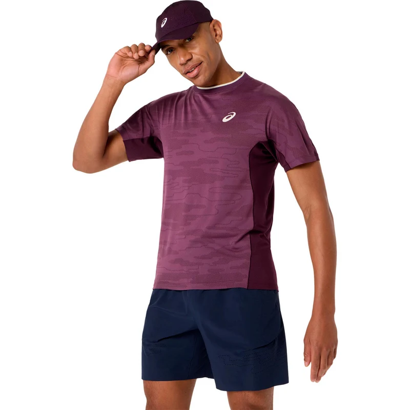 Match T-Shirt Herren - weinrot