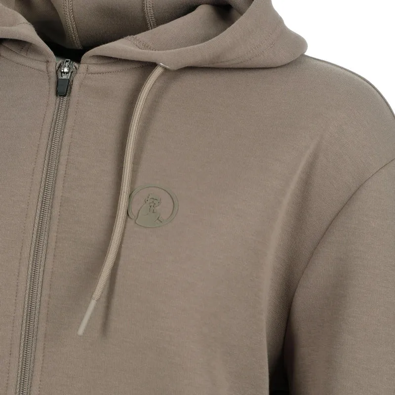 Tonal Core Zip Sweatjacke Damen - grau, braun