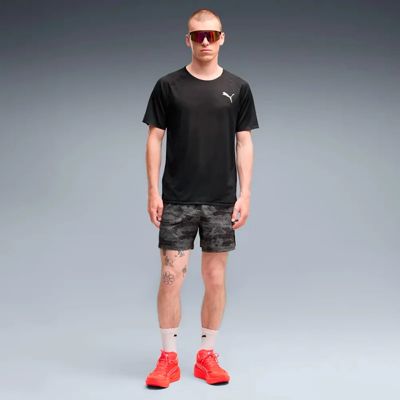 Dreamrun Brightstride AOP 5in Laufshorts Herren - schwarz