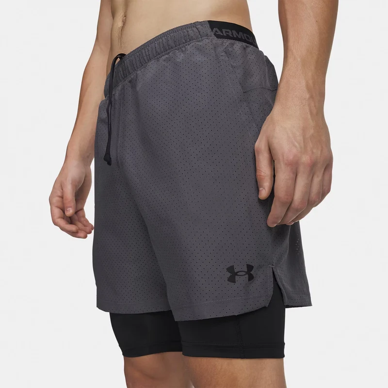 Vanish Woven 2.0 2n1 Shorts Herren - grau, schwarz