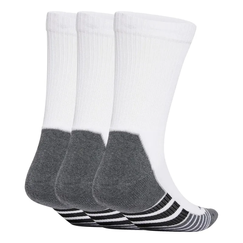 Performance Cushioned Crew Laufsocken Unisex - weiß, schwarz