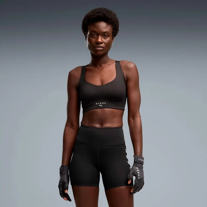 HYROX PWRMODE Sport-BH Damen - schwarz