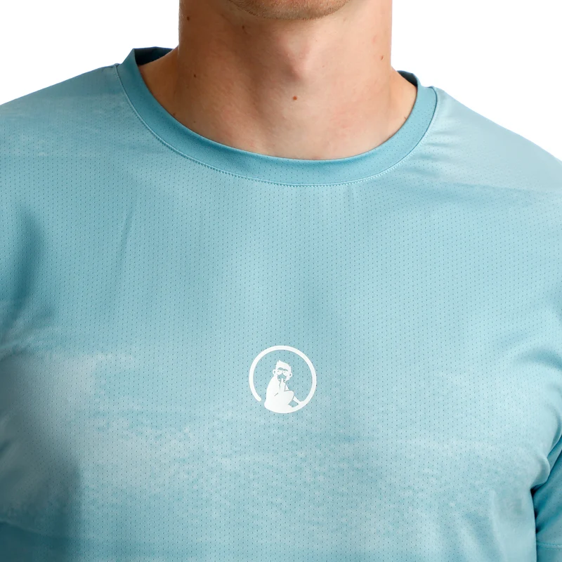 Create Receiver Wipe T-Shirt Herren-Hellblau,Weiß
