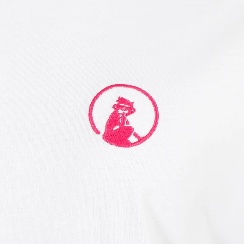 Create Wavy Boyfriend T-Shirt Damen-Weiß,Pink