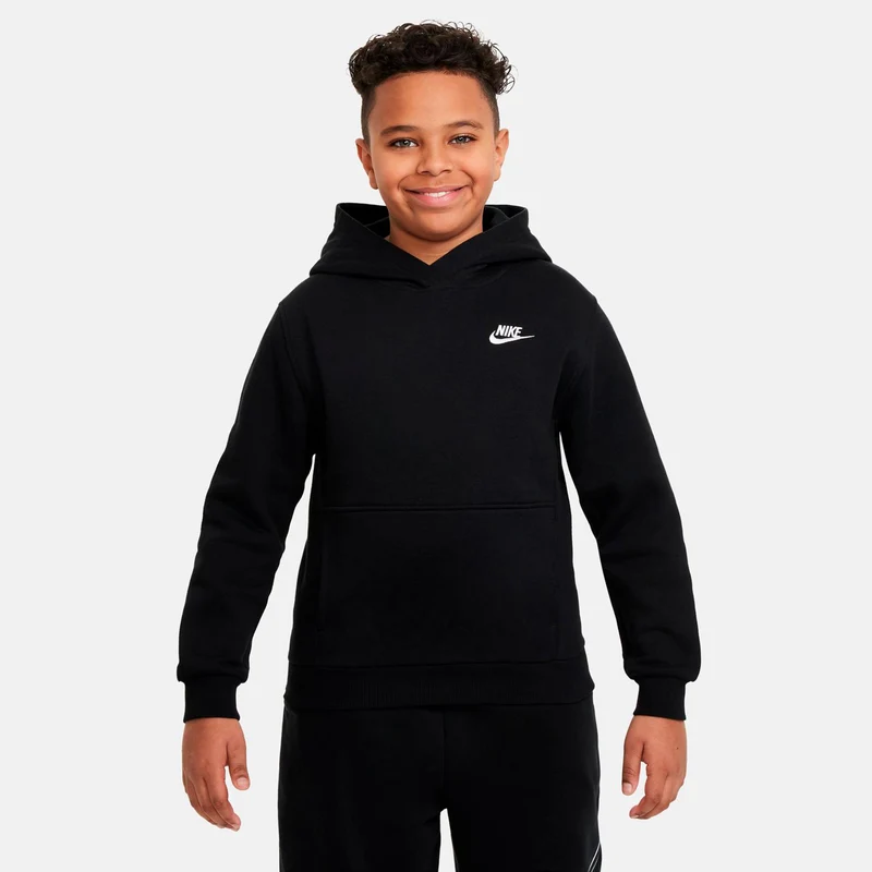 Club Fleece Hoody Kinder - schwarz
