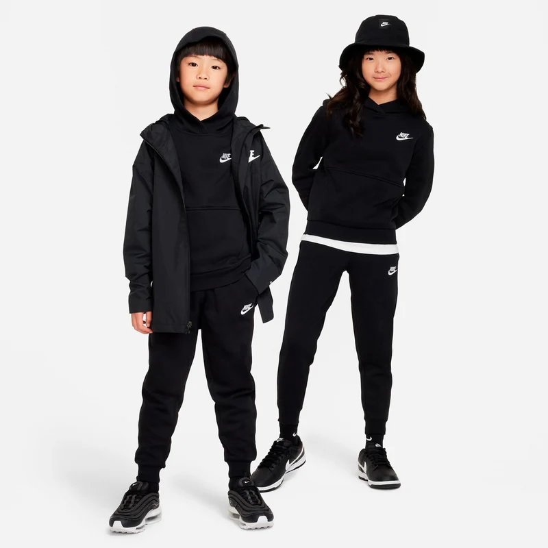 Club Fleece Hoody Kinder - schwarz
