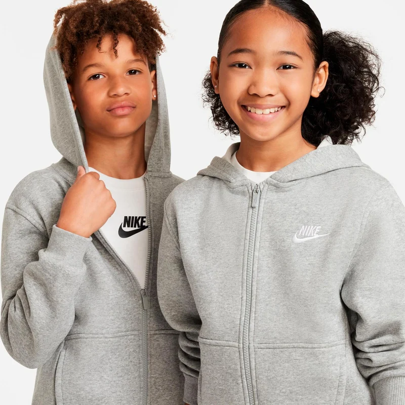 Club Fleece Full-Zip Sweatjacke Kinder - grau