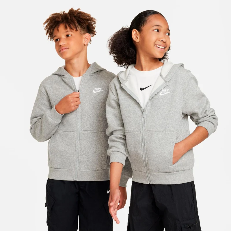Club Fleece Full-Zip Sweatjacke Kinder - grau
