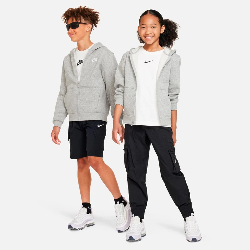 Club Fleece Full-Zip Sweatjacke Kinder - grau