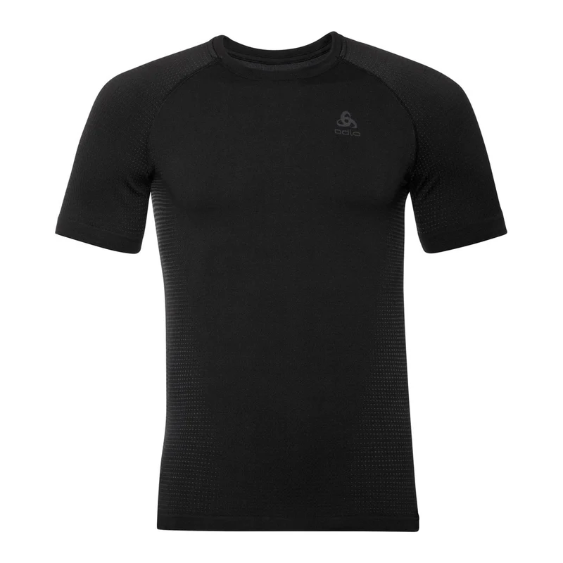 Performance Warm Eco BI Top Crew Neck T-Shirt Herren-Schwarz