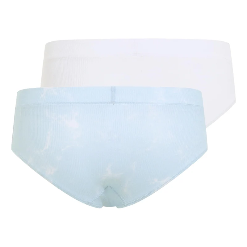 Active Light Graphic 2 pack Panty Damen-hellblau, weiß