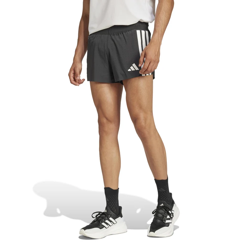 adizero 3in Split Laufshorts Herren-schwarz