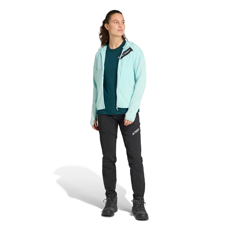 Terrex TRK ClimaWarm Fleece Laufjacke Damen-Türkis