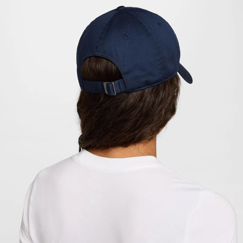 Club Futura Metal Swoosh Cap-Dunkelblau,Weiß