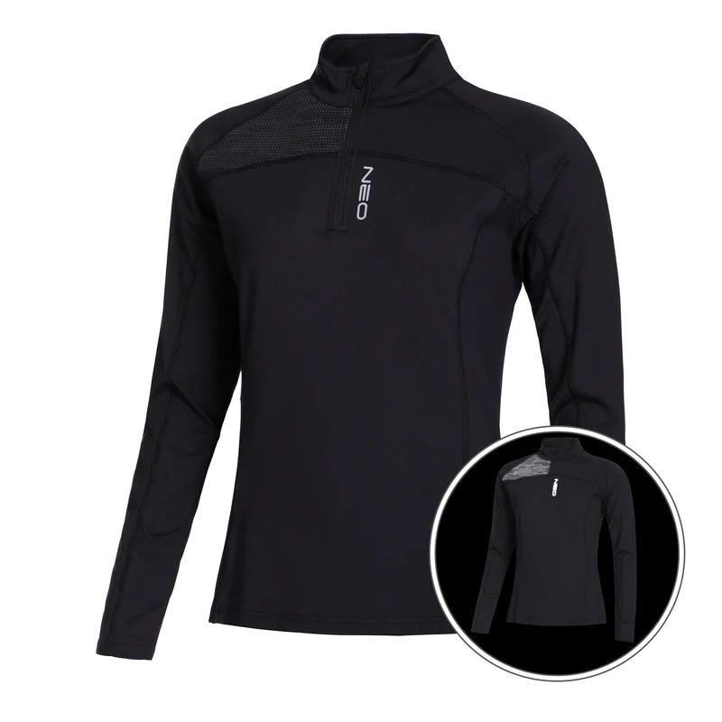 Warm Light Longsleeve Damen-Schwarz