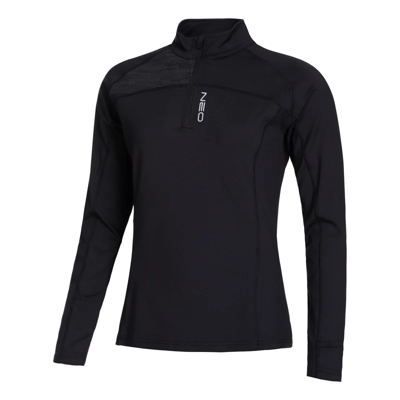 Warm Light Longsleeve Damen-Schwarz