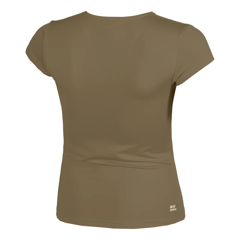 Spectrum V-Neck T-Shirt Damen-Braun