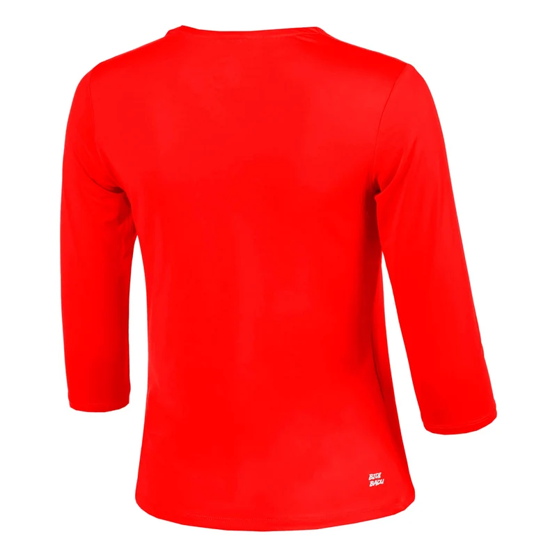 Crew 2.0 V-Neck Longsleeve Damen-rot