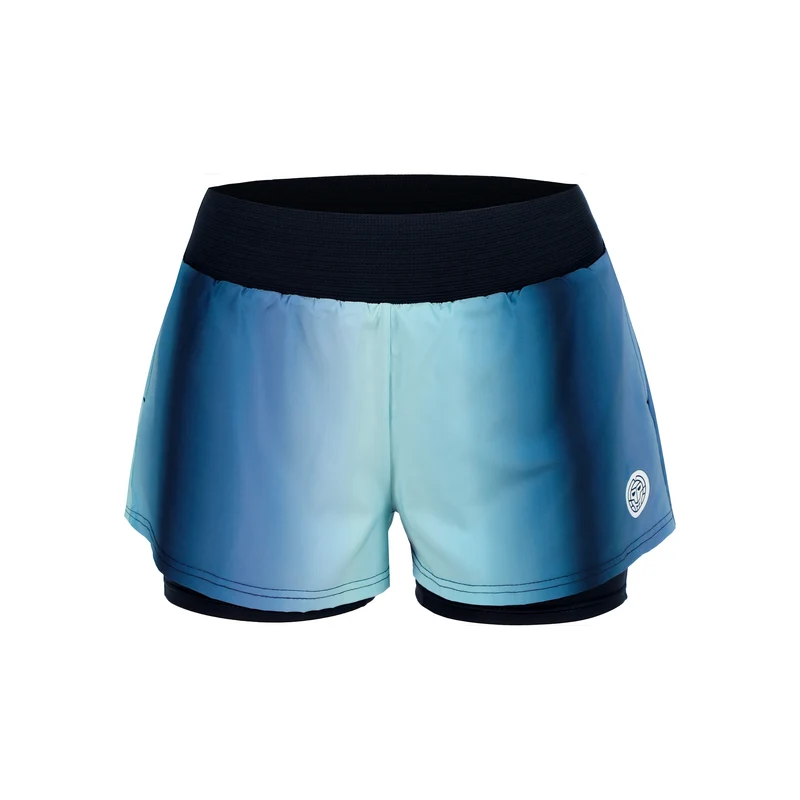 Spectrum 2In1 Printed Shorts Damen-Dunkelblau,Hellblau