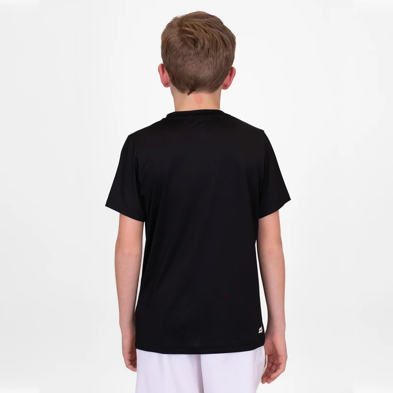 Crew T-Shirt Jungen-Schwarz