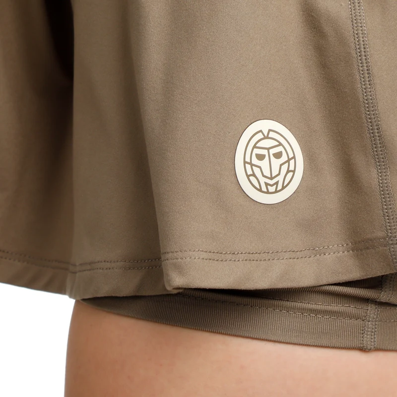 Paris 2025 Printed Wavy Rock Damen-Braun,Beige