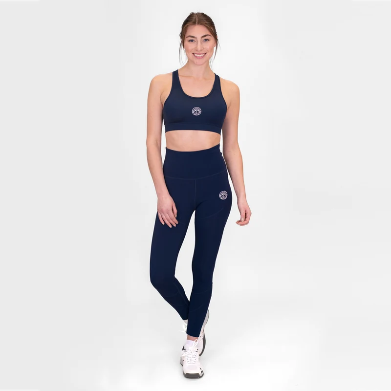 Crew Medium Support Sport-BH Damen-Dunkelblau