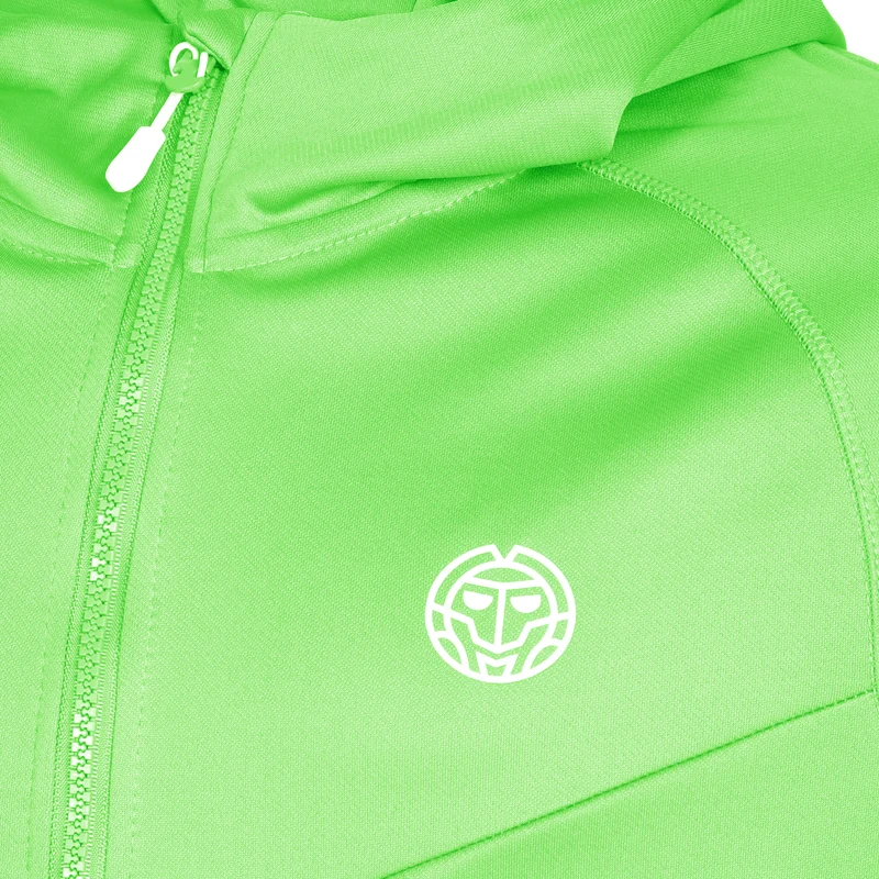 Crew Hood Trainingsjacke Jungen-Neongrün