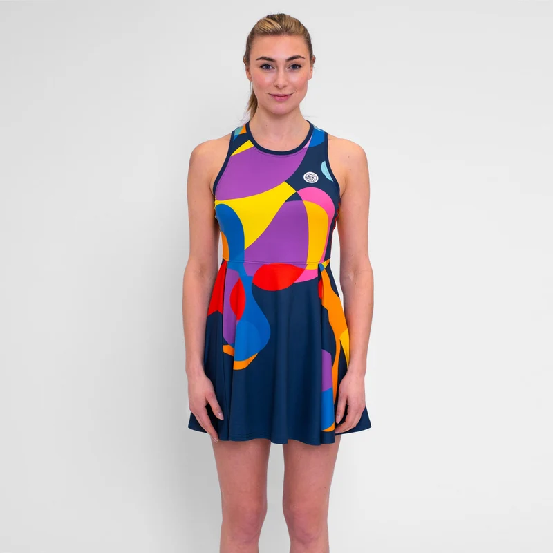 Twiggy Kleid Damen-Dunkelblau,Mehrfarbig
