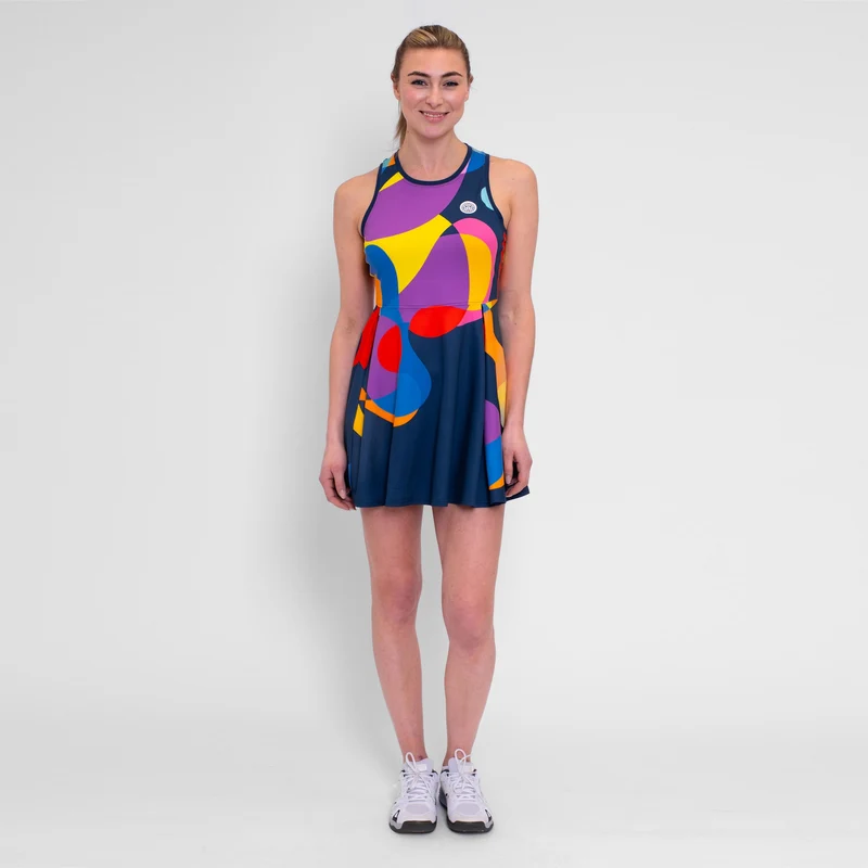 Twiggy Kleid Damen-Dunkelblau,Mehrfarbig