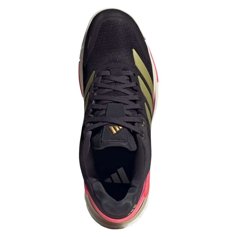 Adidas Crazyquick Boost Men Padel Shoes (Core Black/Gold Metallic/Solar Turbo)