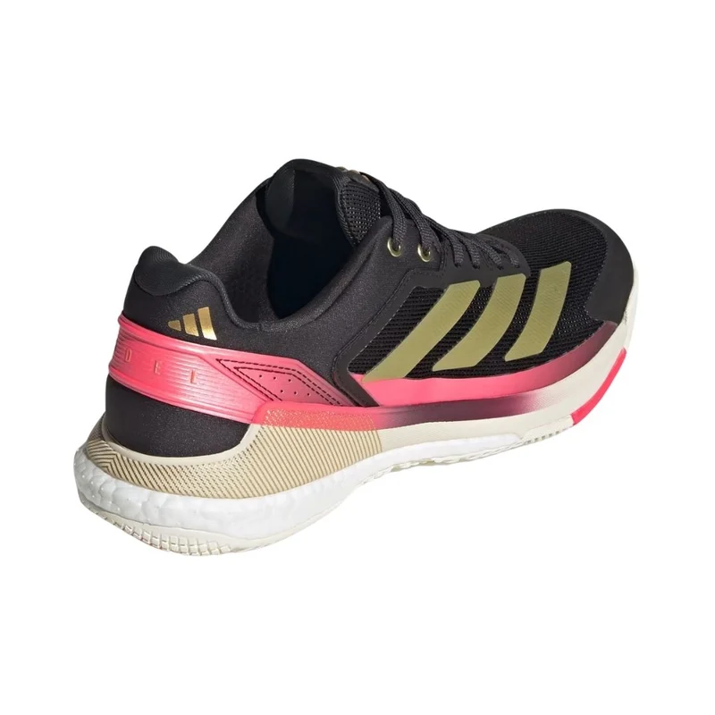 Adidas Crazyquick Boost Men Padel Shoes (Core Black/Gold Metallic/Solar Turbo)