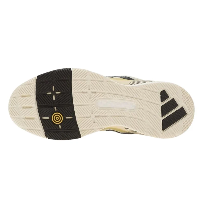 Adidas Crazyquick Boost Men Padel Shoes (Off White/Core Black/Gold Metallic)