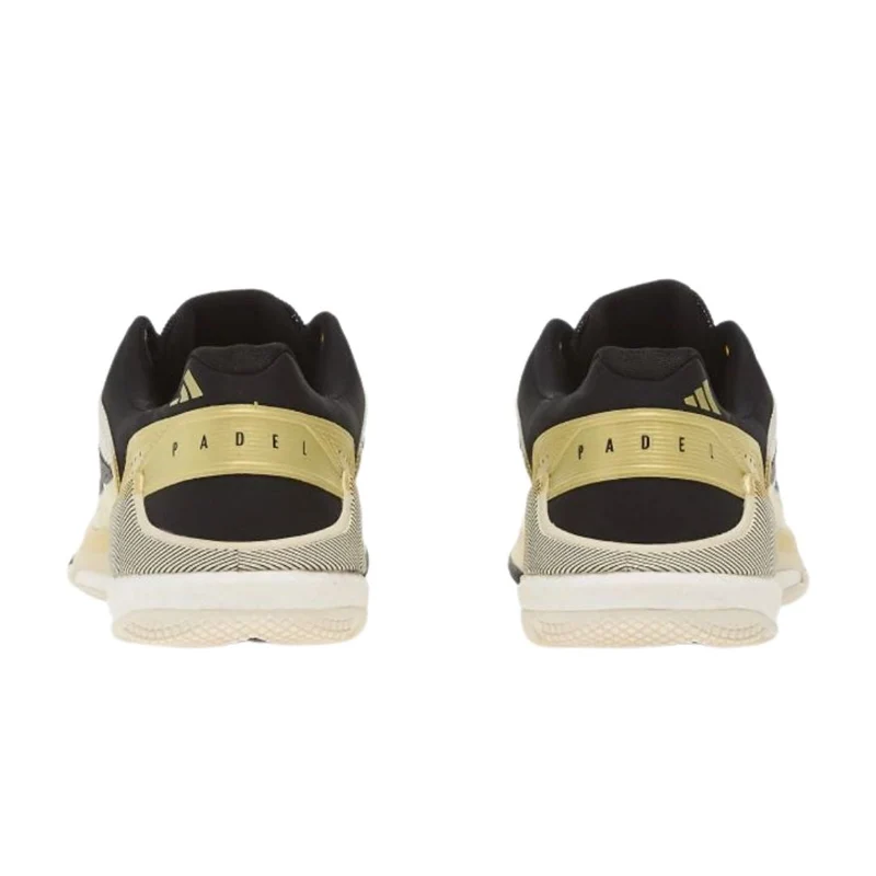 Adidas Crazyquick Boost Men Padel Shoes (Off White/Core Black/Gold Metallic)