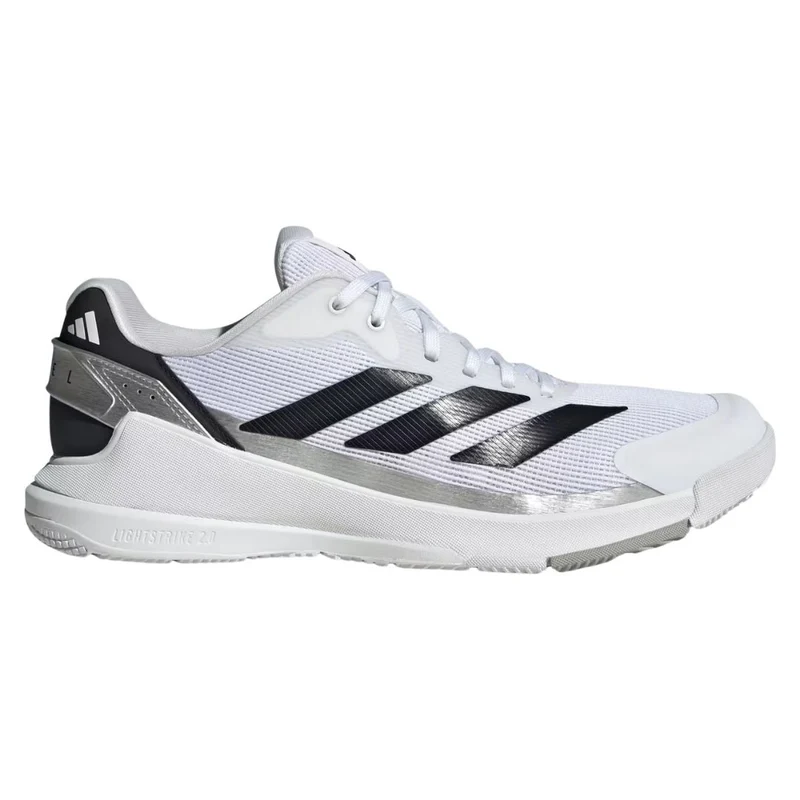 Adidas Crazyquick LS Men Padel Shoes (Cloud White/Core Black/Silver Metallic)