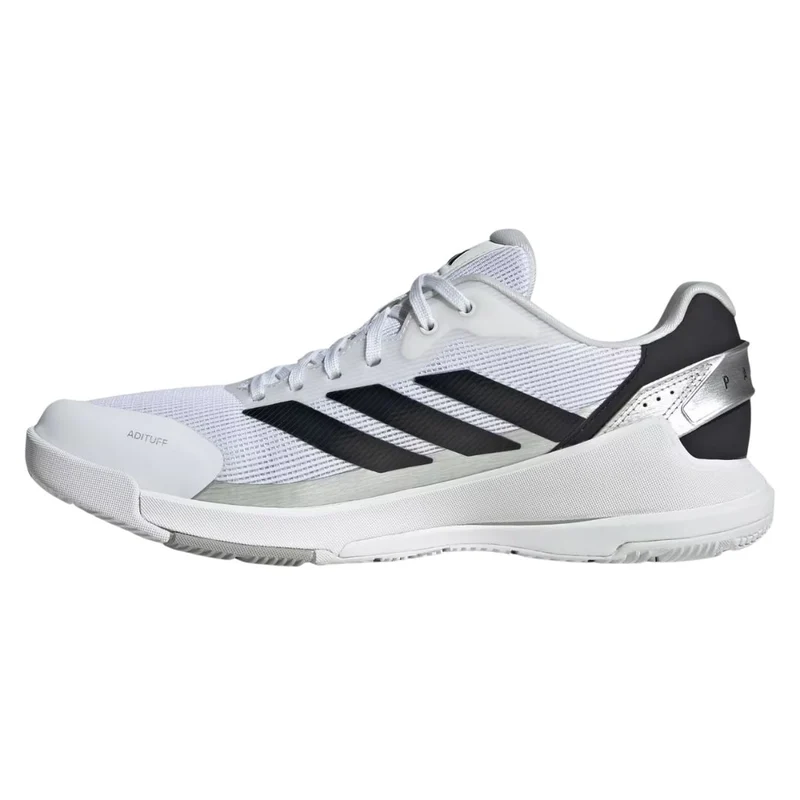 Adidas Crazyquick LS Men Padel Shoes (Cloud White/Core Black/Silver Metallic)