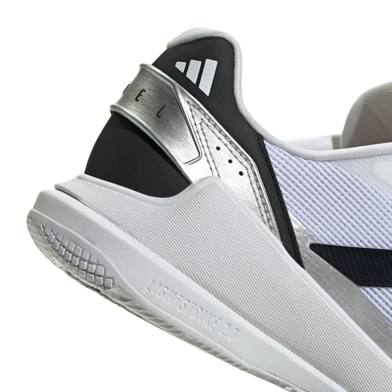 Adidas Crazyquick LS Men Padel Shoes (Cloud White/Core Black/Silver Metallic)