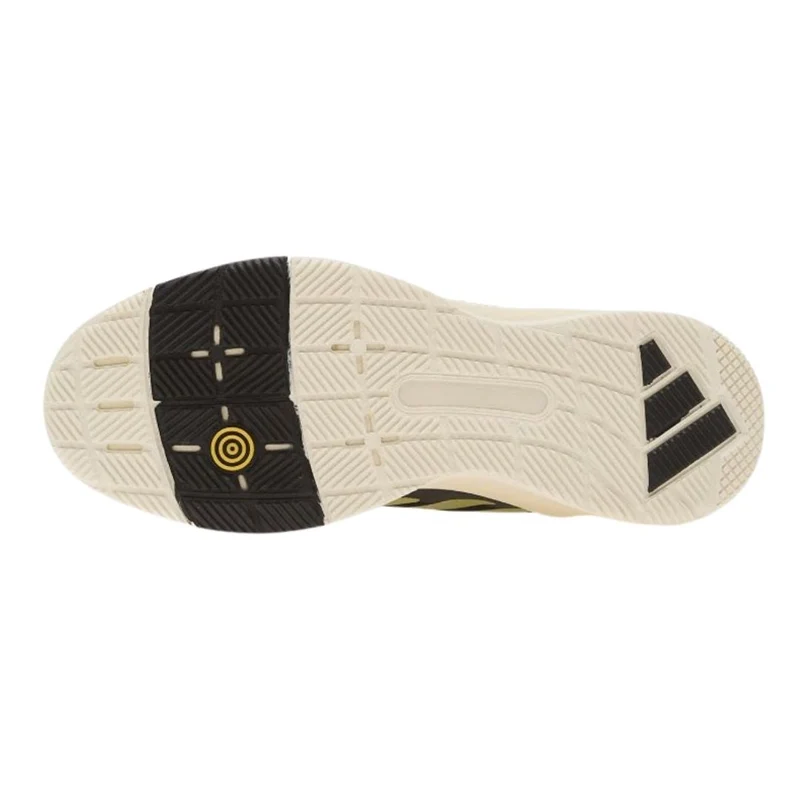 Adidas Crazyquick LS Men Padel Shoes (Off White/Core Black/Gold Metallic)