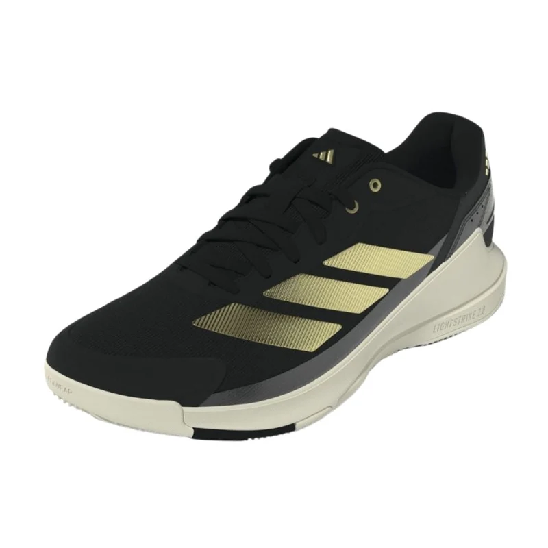 Adidas Crazyquick LS Men Padel Shoes (Off White/Core Black/Gold Metallic)