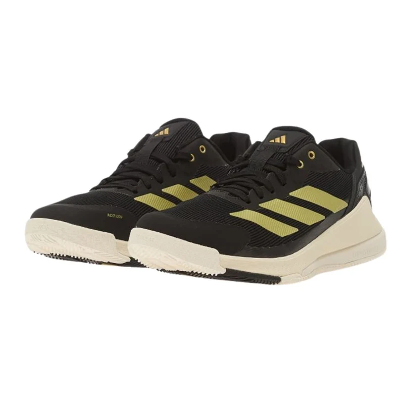 Adidas Crazyquick LS Men Padel Shoes (Off White/Core Black/Gold Metallic)