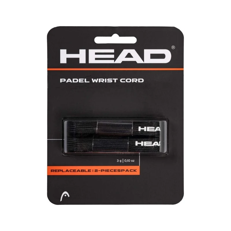 Head Replaceable Padel Cords (2-pack, Black)